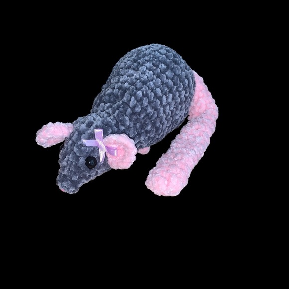 Hand Crafted Other - Hand crafted rat plush Gray and Pink made to order